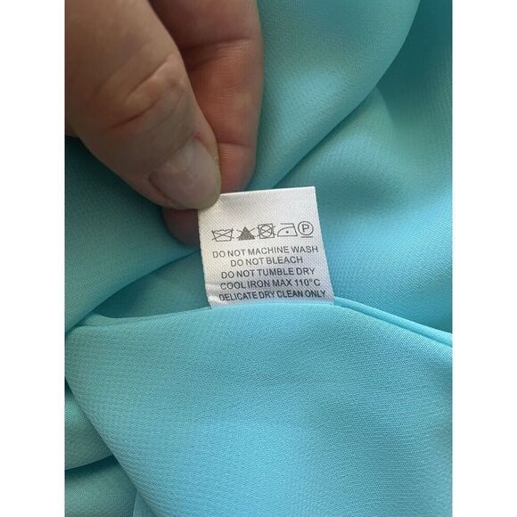Annie Griffin Women’s Tank Top 100% Silk Polyester Lining XS Sky Blue Never Worn - Picture 8 of 8